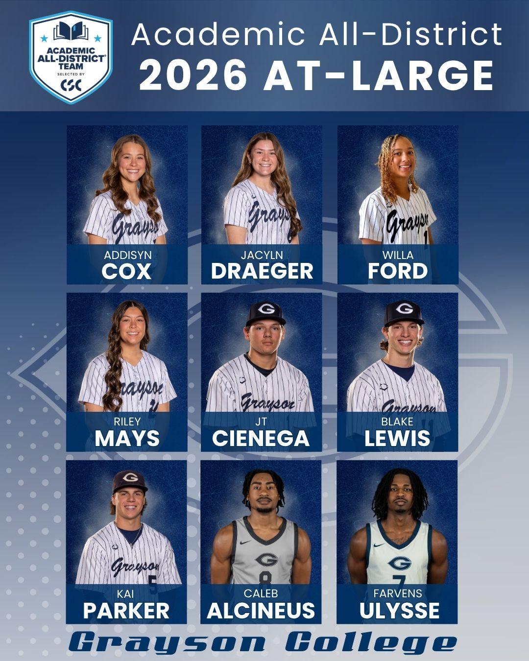Viking student-athletes named to CSC Academic All-District Team